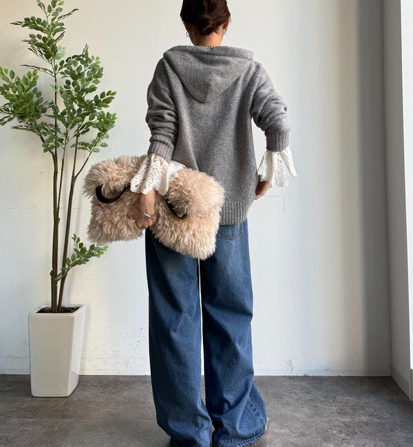  「ホイップヤーンジップフーディー」|カーディガン|