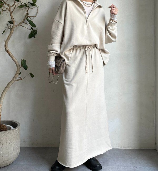  「裏起毛DD刺繍スカート」|スカート|