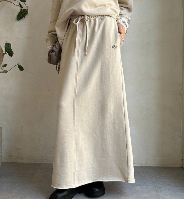  「裏起毛DD刺繍スカート」|スカート|