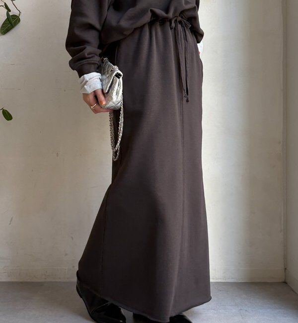  「裏起毛DD刺繍スカート」|スカート|