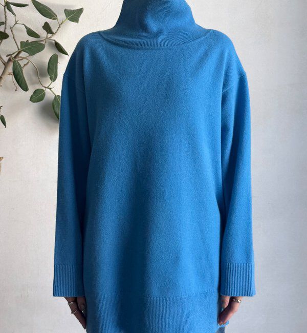  「ウール混タートルチュニック」|ニット・セーター|