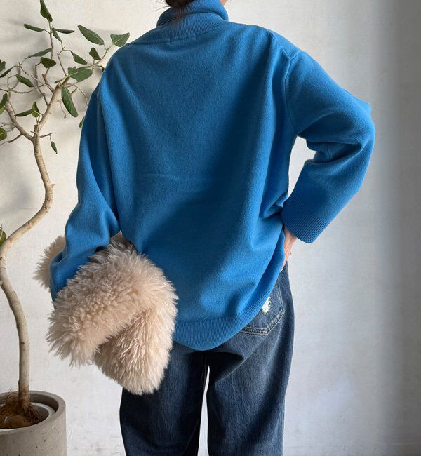  「ウール混タートルチュニック」|ニット・セーター|