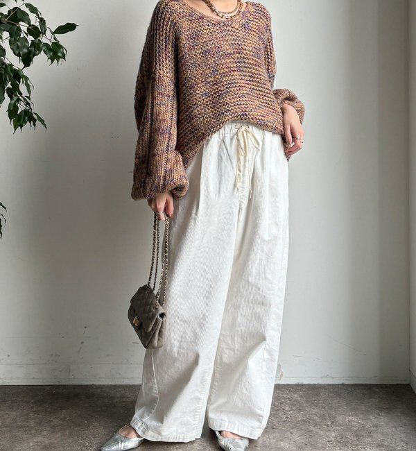  「コーデュロイワイドイージーパンツ」|チノ|