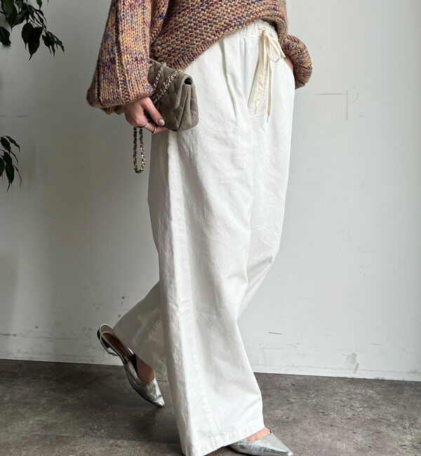  「コーデュロイワイドイージーパンツ」|チノ|