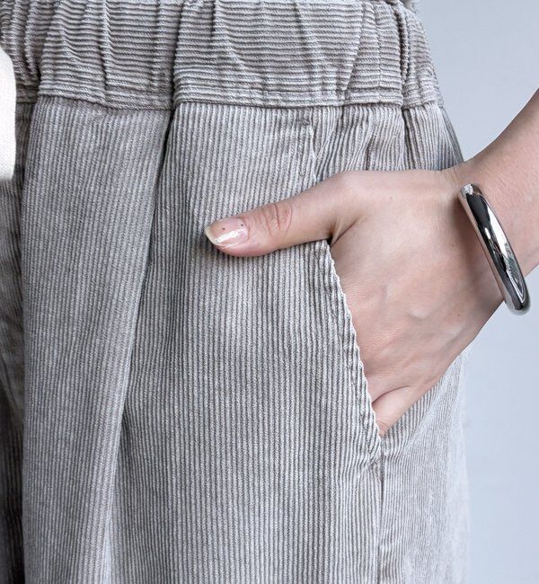  「コーデュロイワイドイージーパンツ」|チノ|