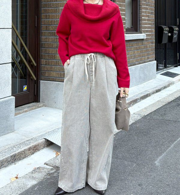  「コーデュロイワイドイージーパンツ」|チノ|