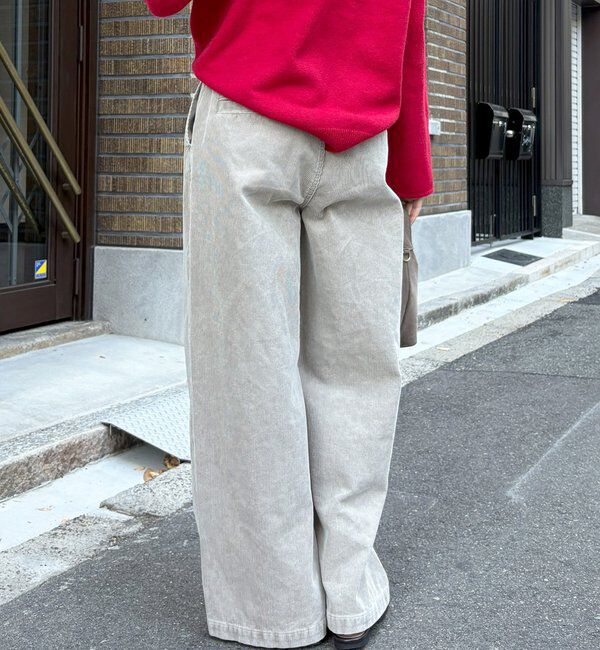  「コーデュロイワイドイージーパンツ」|チノ|