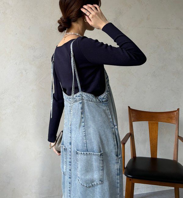  「【REI企画カラーあり】スクエアニットロングスリーブプルオーバー」|ニット・セーター|