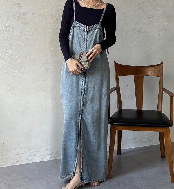  「【REI企画カラーあり】スクエアニットロングスリーブプルオーバー」|ニット・セーター|