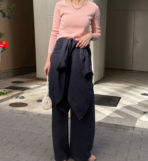  「【REI企画カラーあり】スクエアニットロングスリーブプルオーバー」|ニット・セーター|