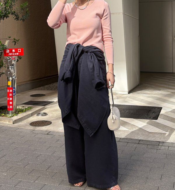  「【REI企画カラーあり】スクエアニットロングスリーブプルオーバー」|ニット・セーター|