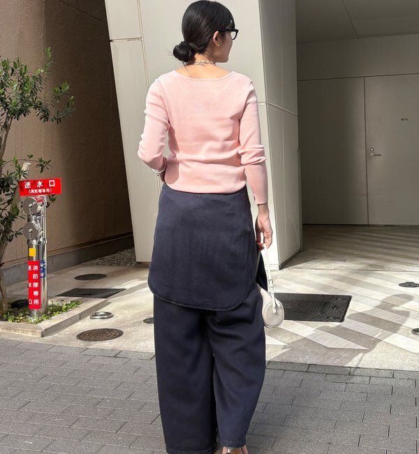  「【REI企画カラーあり】スクエアニットロングスリーブプルオーバー」|ニット・セーター|