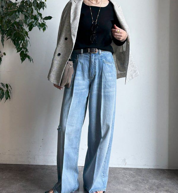  「【REI企画カラーあり】スクエアニットロングスリーブプルオーバー」|ニット・セーター|