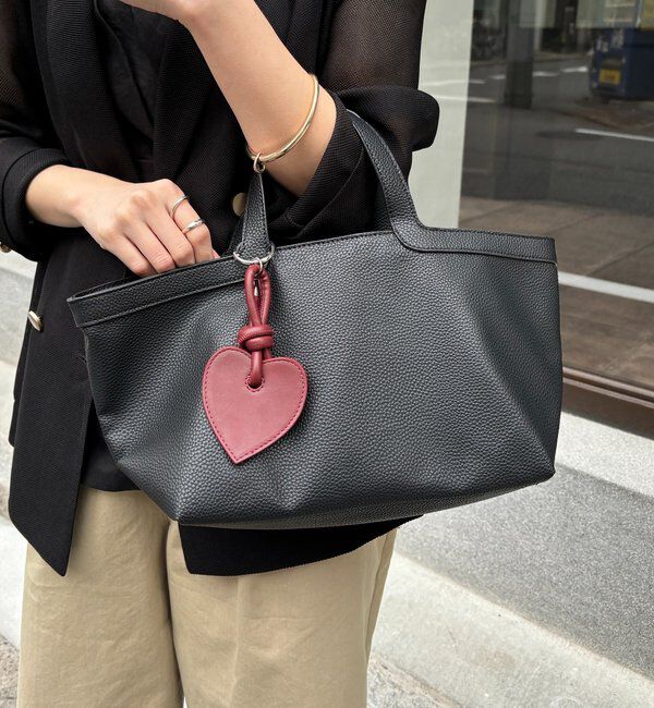  「ハートチャーム付トートバッグ」|トートバッグ|