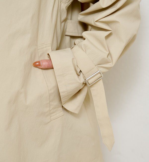  「レース付きフレアトレンチコート」|トレンチコート|