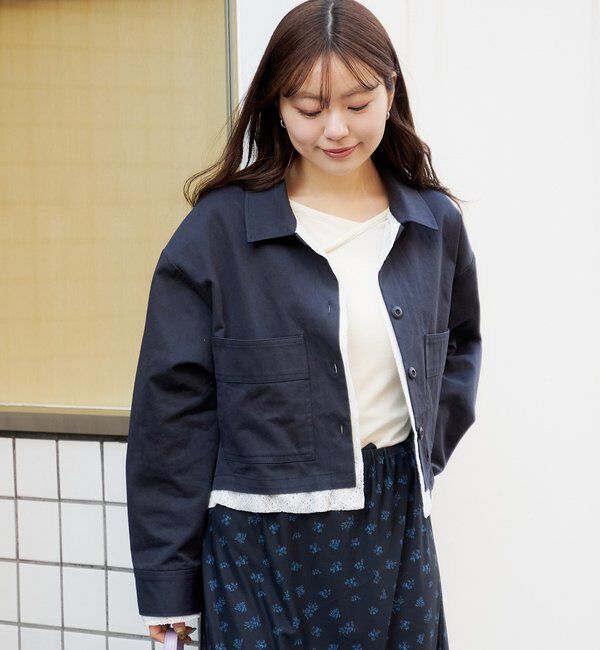  「【WEB先行/SETUP対応】レイヤードショートシャツジャケット」|その他|