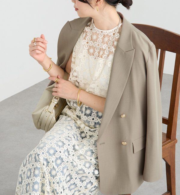  「【着映え】レイヤードレースワンピース」|ワンピース|