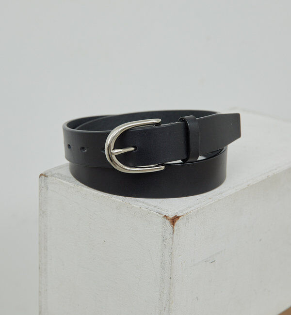  「ボリュームバックルベルト」|ベルト|ブラック