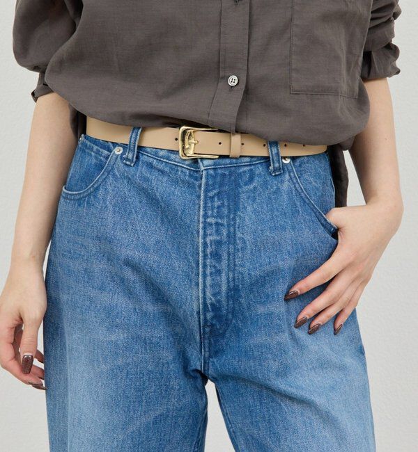  「ハンドステッチベルト」|ベルト|ベージュ