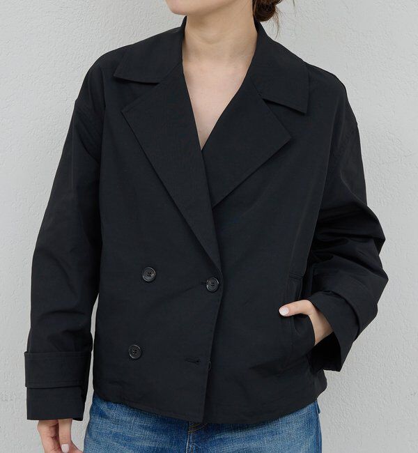  「【HERITANOVUM】ウォータープルーフショートコート」|その他|ブラック