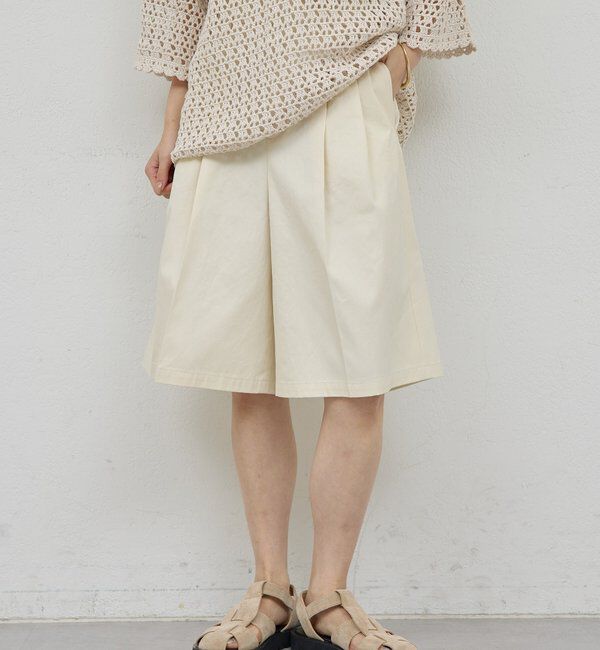  「【HERITANOVUM】ドライギャバハーフパンツ」|チノ|