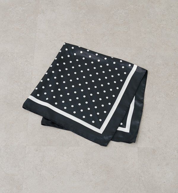  「ドットサテンスカーフ」|マフラー|