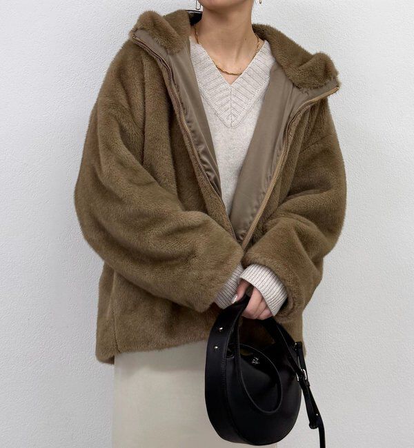 フードフェイクファーブルゾン｜ルミネのファッション通販アイルミネ<i