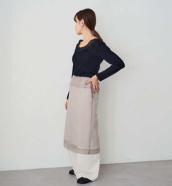  「4WAYダブルレイヤードスカート」|スカート|