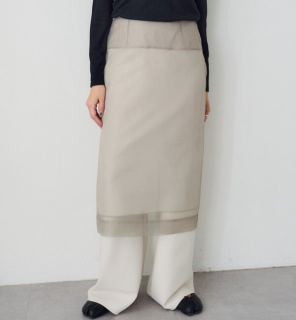  「4WAYダブルレイヤードスカート」|スカート|