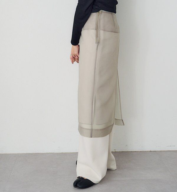  「4WAYダブルレイヤードスカート」|スカート|