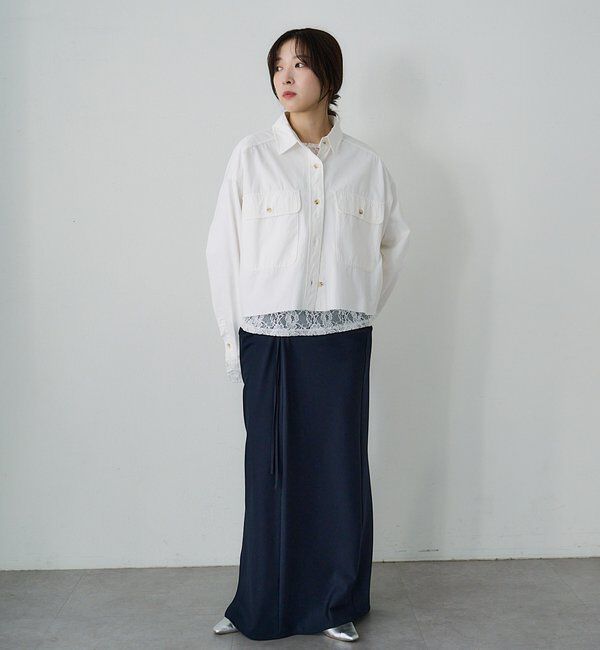  「【26SS予約】デニムオーバーショートシャツ」|シャツ・ブラウス|