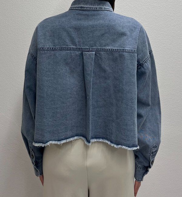  「【26SS予約】デニムオーバーショートシャツ」|シャツ・ブラウス|