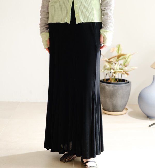  「シアーリブフレアースカート」|スカート|
