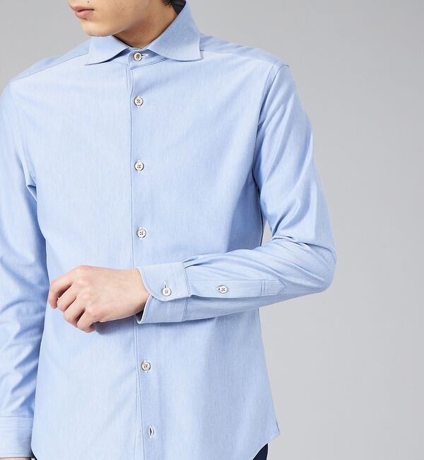 ABAHOUSE「【FLEX SHIRTS】36ゲージ コットン モクロディ シャツ」|シャツ・ブラウス|