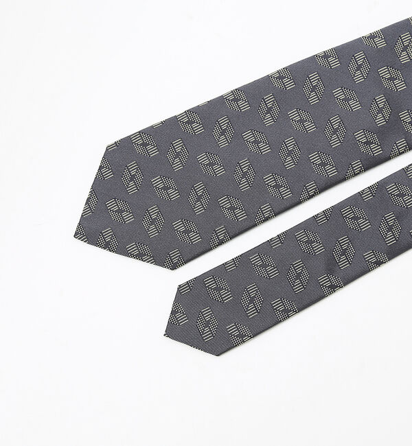 ABAHOUSE「【IMPORT FABRIC TIE】シルク ジオメトリック小紋 ネクタイ」|ネクタイ・蝶ネクタイ|