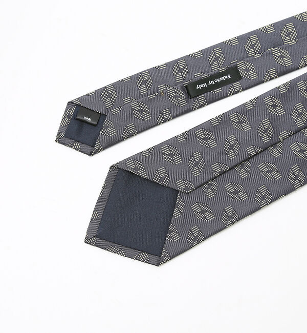 ABAHOUSE「【IMPORT FABRIC TIE】シルク ジオメトリック小紋 ネクタイ」|ネクタイ・蝶ネクタイ|