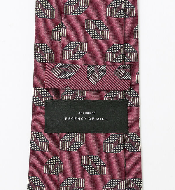 ABAHOUSE「【IMPORT FABRIC TIE】シルク ジオメトリック小紋 ネクタイ」|ネクタイ・蝶ネクタイ|