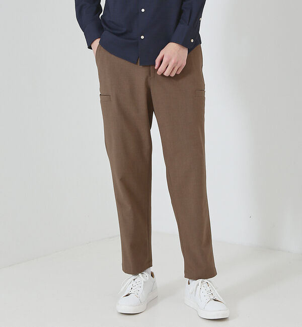 ABAHOUSE「【カーゴディティール】6ポケット スリム ストレートパンツ / スラックス」|カーゴ|