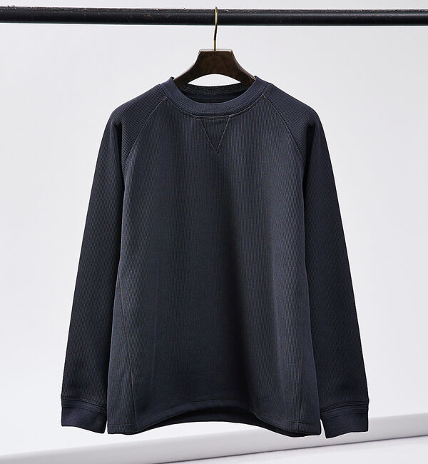 ABAHOUSE「【スウェット / ニット】クォーターゲージ ラグランスリーブ プルオーバー」|スウェット・ジャージ|グレー