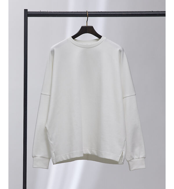 ABAHOUSE「【AH ABAHOUSE】ポンチ ドルマンスリーブ カットソー / スウェット」|スウェット・ジャージ|ホワイト