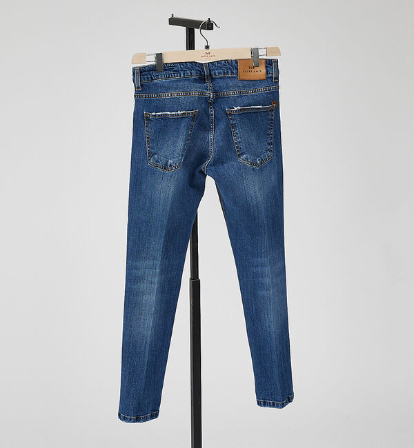 ABAHOUSE「【entre amis】スリムフィット ダメージデニム / 8177」|デニム|