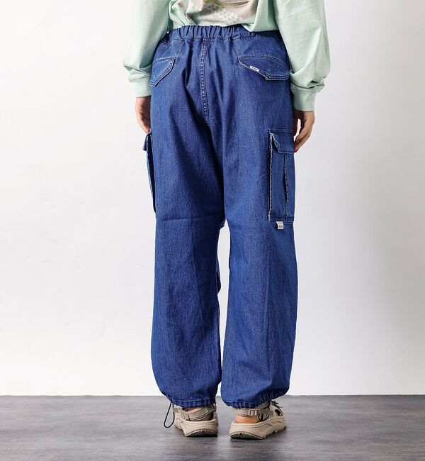 ABAHOUSE「【Lee/リー】フリーサイズ リラックスワイドカーゴパンツ FLeeasy CA」|カーゴ|