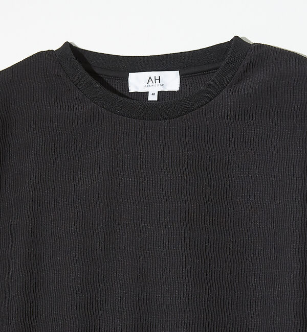 ABAHOUSE「【AH ABAHOUSE】楊柳クルーネック半袖Tシャツ」|Tシャツ・カットソー|