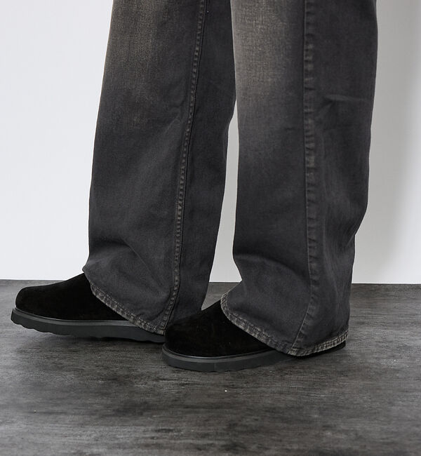 ABAHOUSE「【Johnbull／ジョンブル】ガーメントダイ フレアワイドパンツ／セットアップ」|デニム|