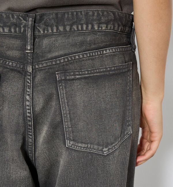 ABAHOUSE「【Johnbull／ジョンブル】ガーメントダイ フレアワイドパンツ／セットアップ」|デニム|