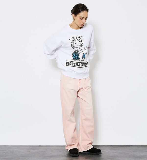 ABAHOUSE「【Johnbull／ジョンブル】ガーメントダイ フレアワイドパンツ／セットアップ」|デニム|