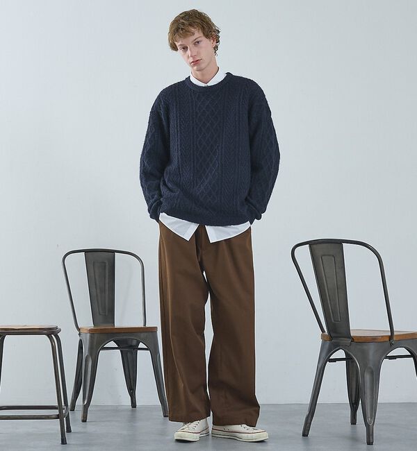 ABAHOUSE「2タック チノワイドパンツ / イージーパンツ【追加生産】【予約】」|その他|