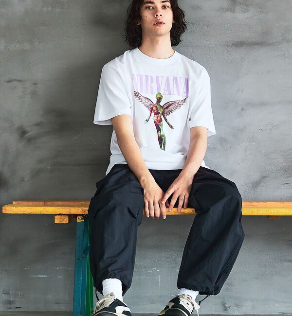 ABAHOUSE「【GOOD ROCK SPEED/グッドロックスピード】NIRVANA TEE」|Tシャツ・カットソー|