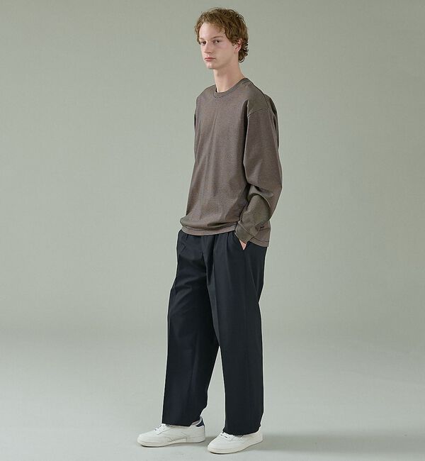 ABAHOUSE「コットンポンチ モダンフィット ボーダーロンT / オーバーサイズ」|Tシャツ・カットソー|