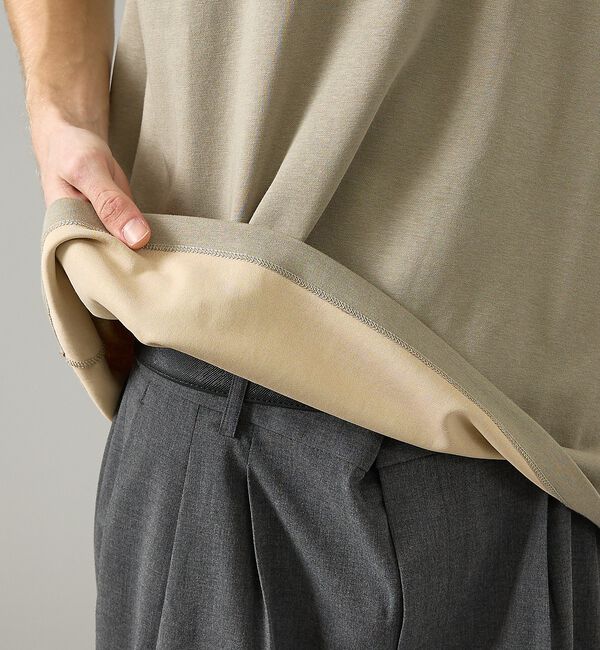 ABAHOUSE「【リバーシブルカラー】ライトポンチ 半袖Tシャツ / リラックスフィット【予約】」|Tシャツ・カットソー|